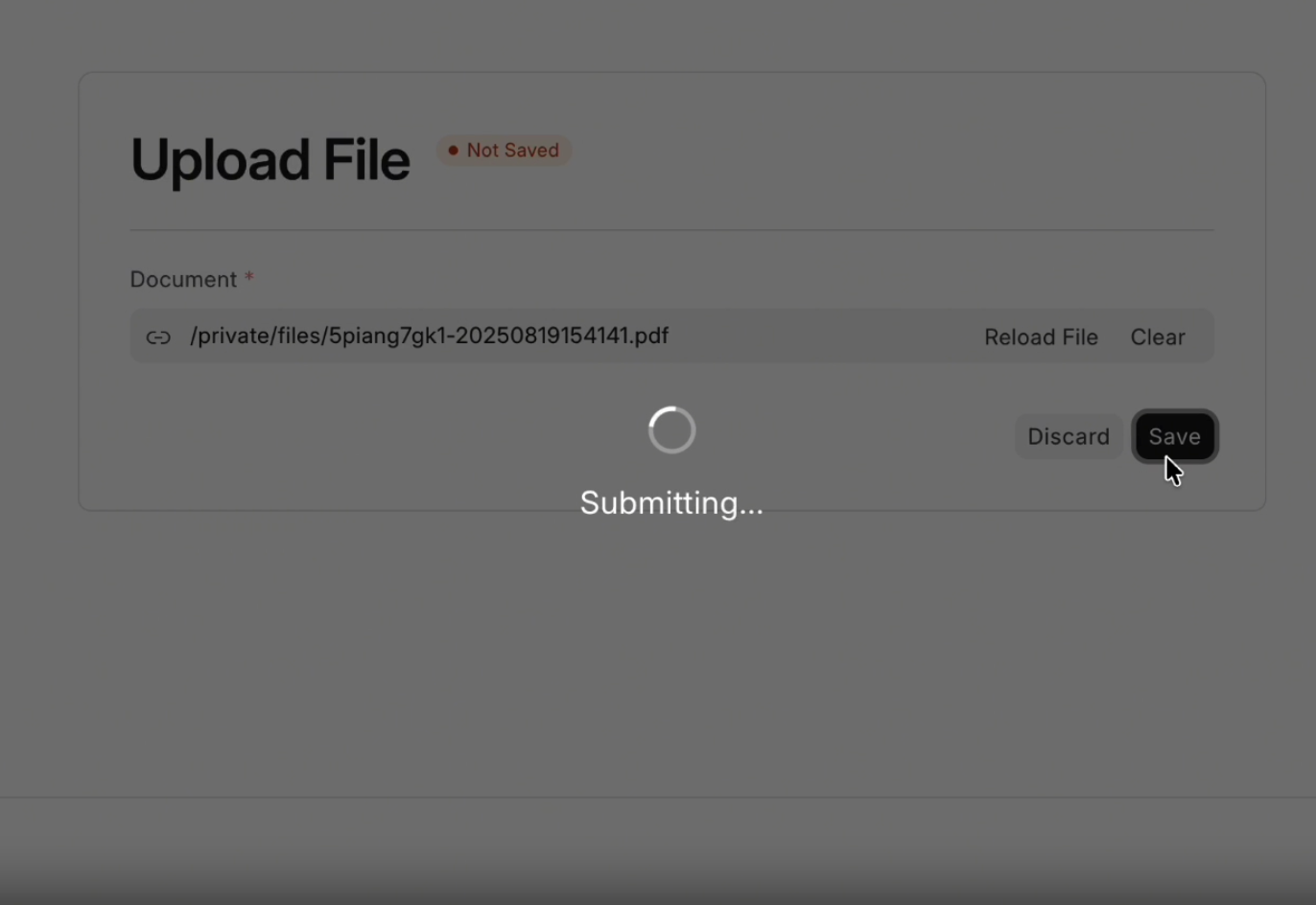 [erpnext] WebForm 提交前添加 Loading
